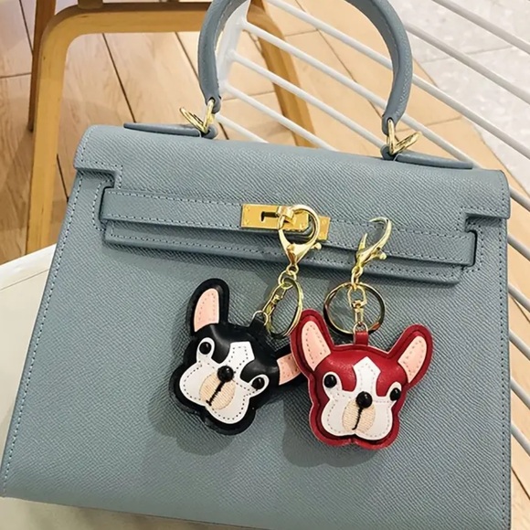 French Bulldog Dog Keychain KHACKI - Picture 3 of 4